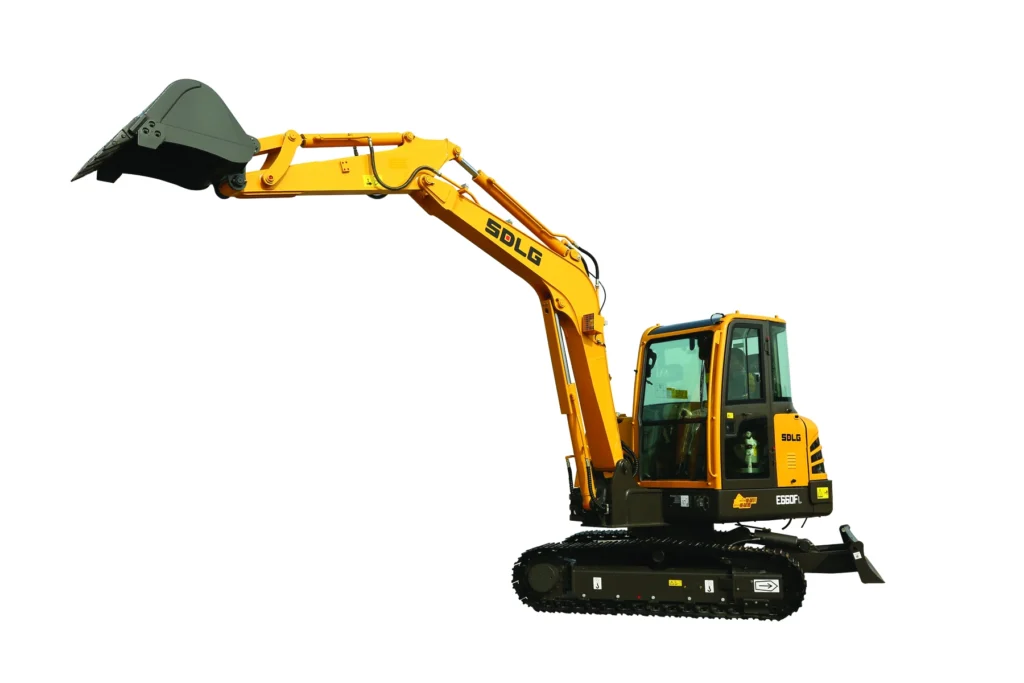 SDLG E660FL Compact Excavator, product view 04