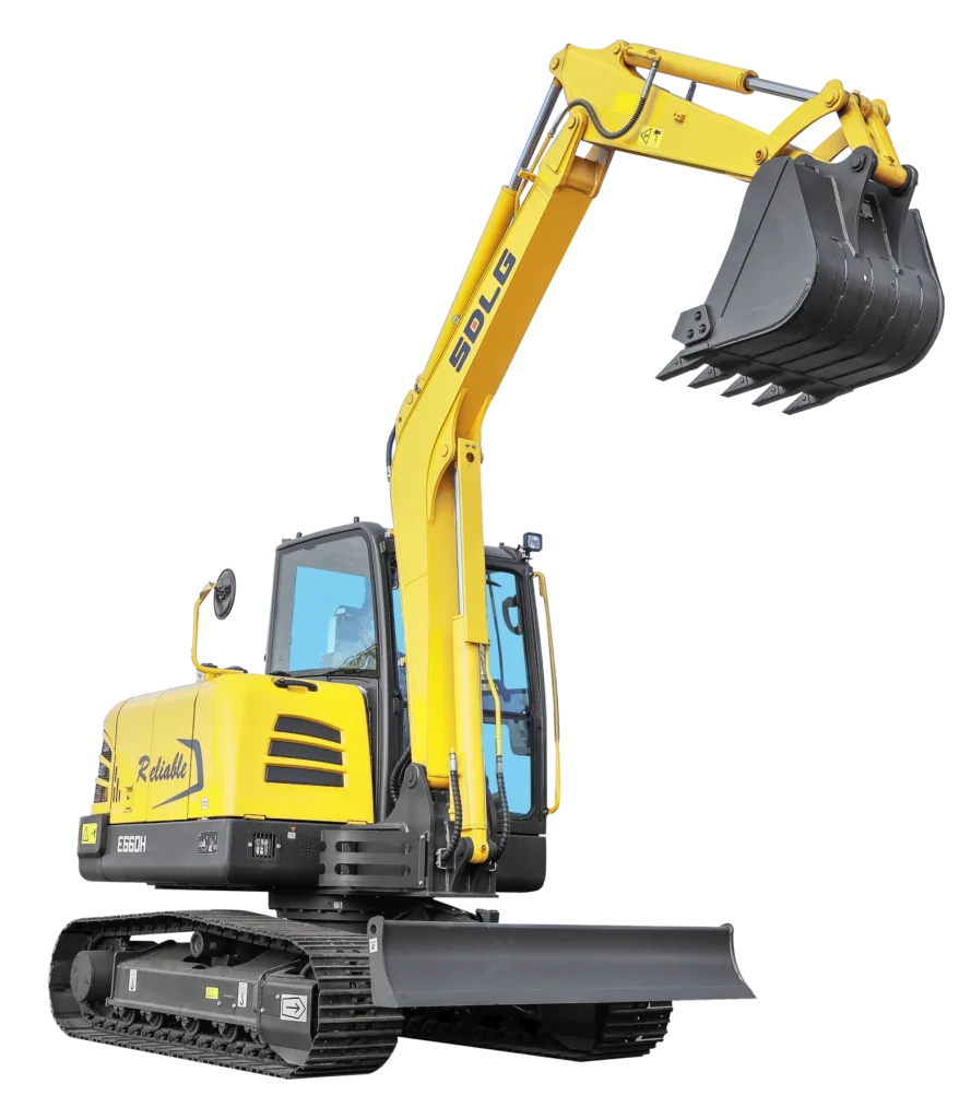 SDLG E660H Compact Excavator, product view 01