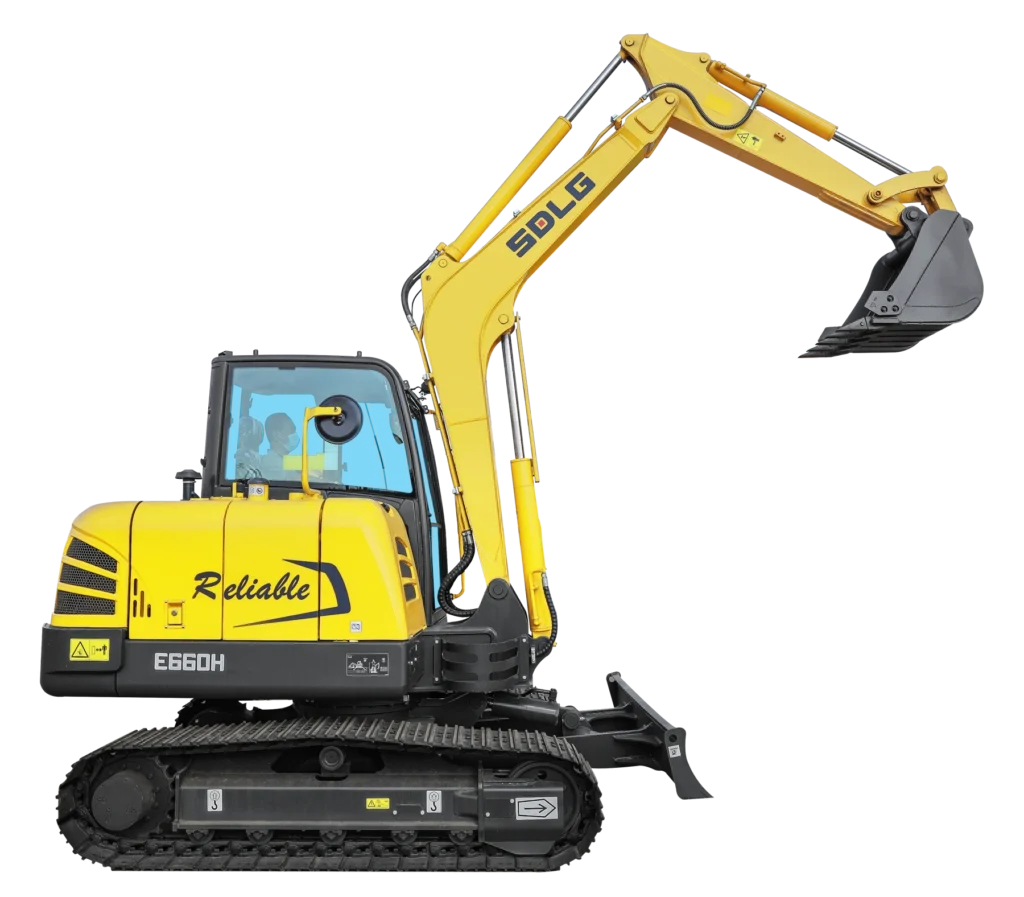 SDLG E660H Compact Excavator, product view 02