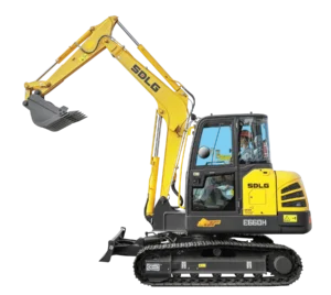SDLG E660H Compact Excavator, product view 04
