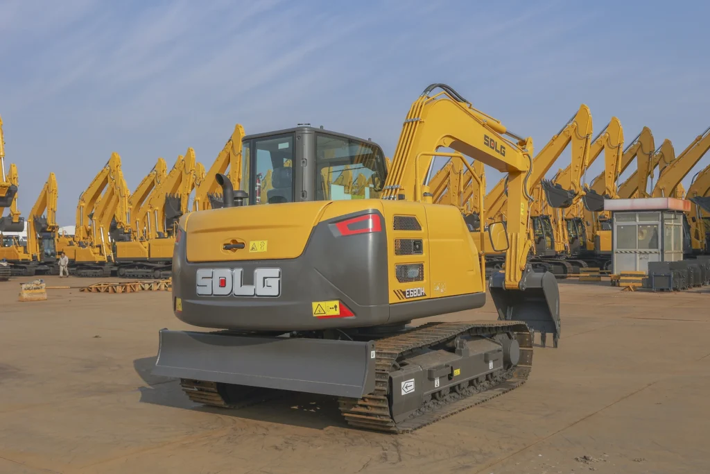 SDLG E680H Compact Excavator, product view 04