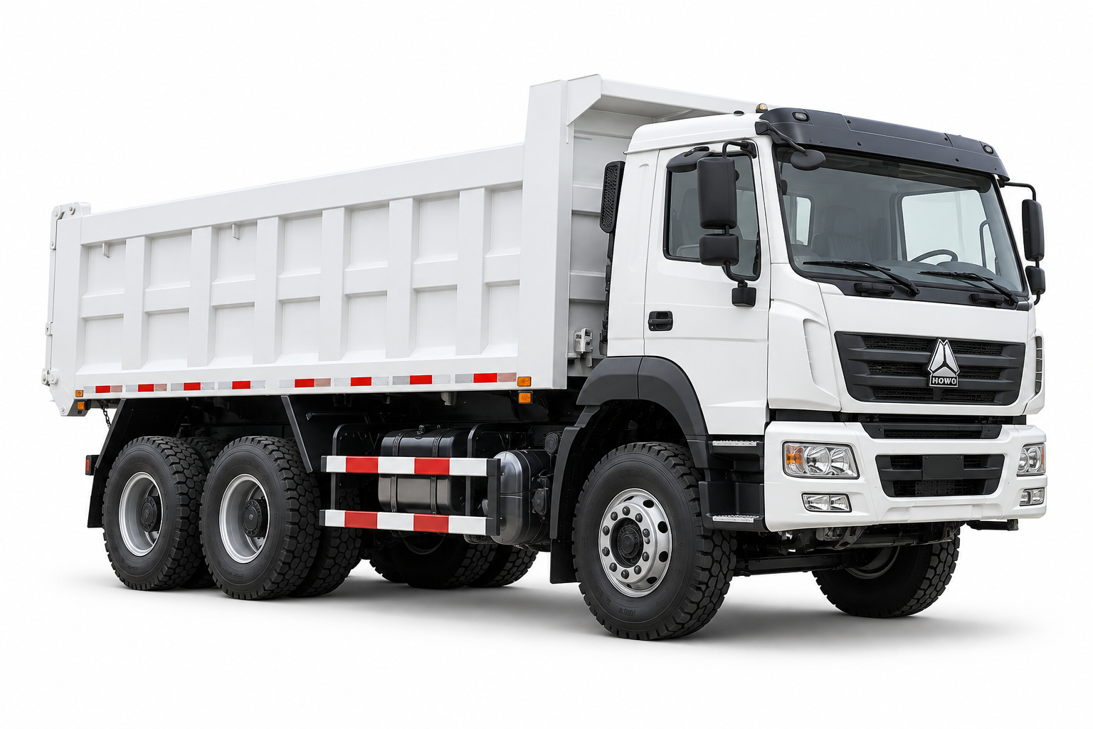 White SINOTRUK HOWO dump truck