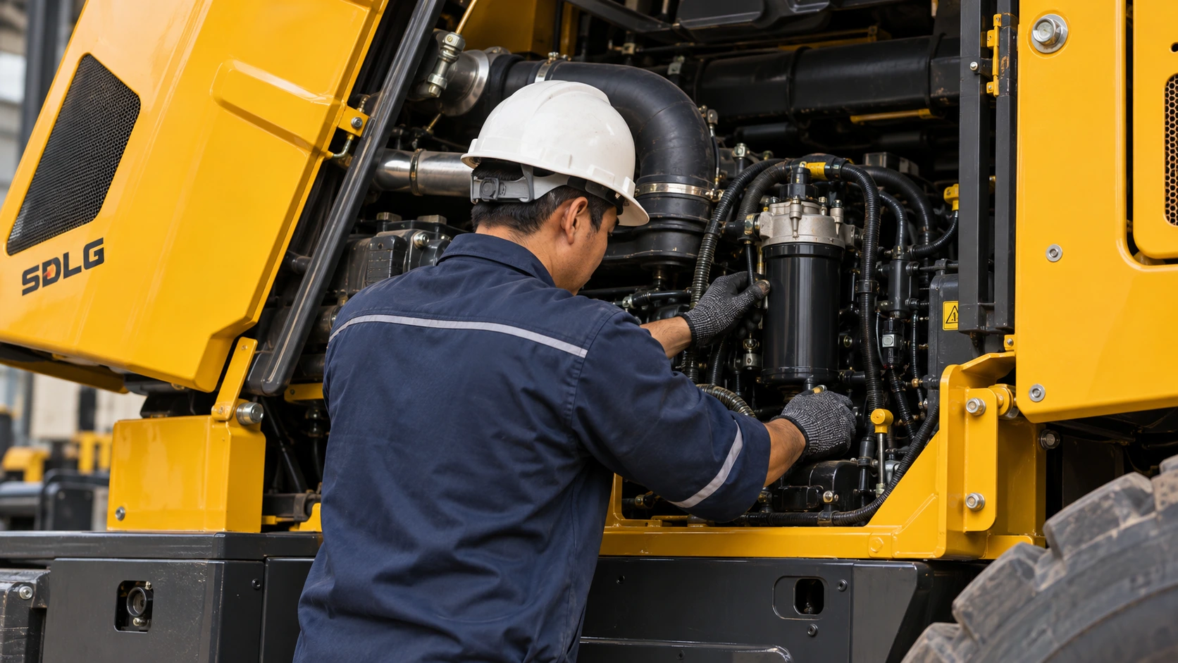 Illustrative equipment maintenance scene